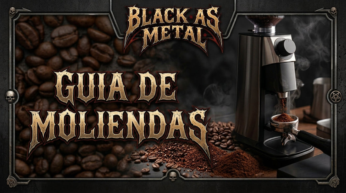 Guía de moliendas de Black as Metal Coffee