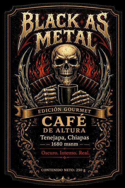 Black As Metal Coffee — 250 grms