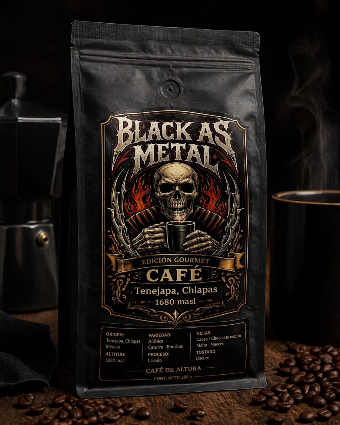 Black As Metal Coffee — 500 grms